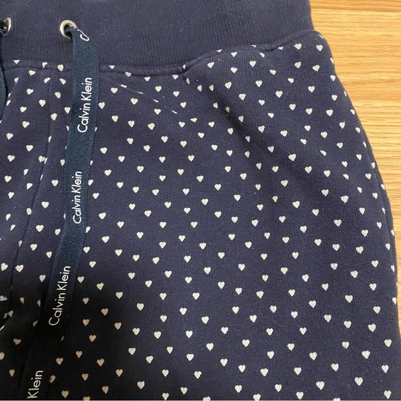 Calvin Klein pajama set size XS navy blue white cotton blend jogger long sleeve - Picture 9 of 14